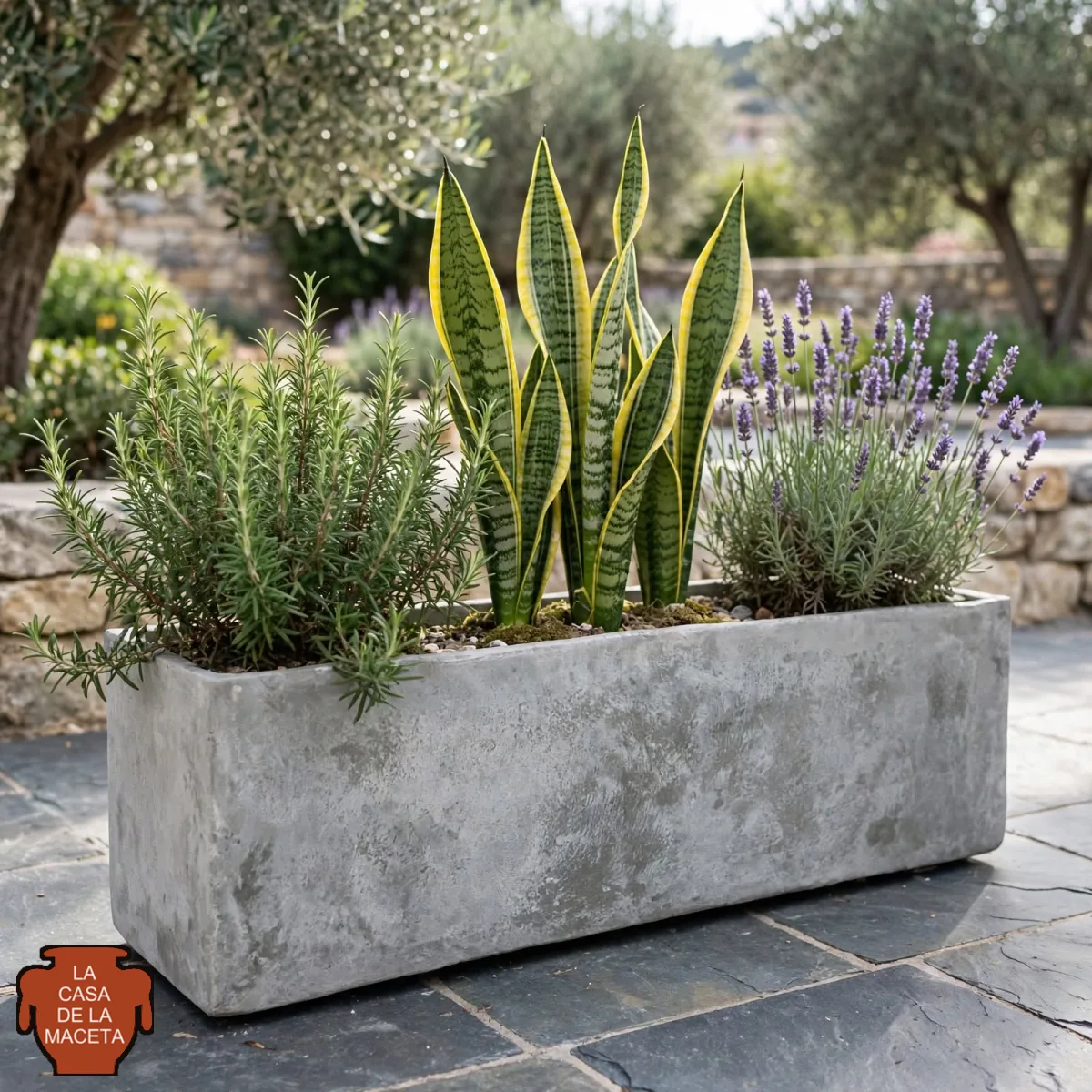 Jardinera de hormigón 1 m × 25 × 30